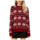 thumbnail image 1 of Suéteres Para Mujer Suéter de Cuello Alto Punto Estampado de Navidad Suéter Recreativo Tops de Manga Larga Odeerbi  ODB181555, 1 of 8