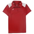 thumbnail image 1 of ASICS Womens Blocked Polo Shirt red L, 1 of 2
