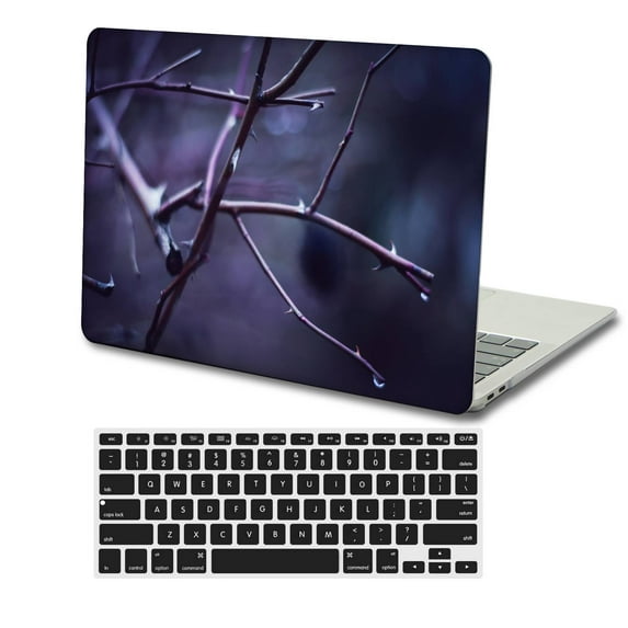 KSK KAISHEK Plastic Hard Case Shell Cover Only Compatible 2022/2021/2020/2019/2018 Rel. MacBook Air 13 inchs + Black Keyboard Cover Model: A1932/A2179/A2337 m1 Purple series 0630