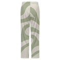 thumbnail image 6 of Abstract Green Wave Pattern Art Winter Female Pants Flannel High Waist Women Pants Lady Warm Straight Leg Plush Trousers, 6 of 7