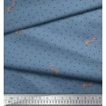 thumbnail image 3 of Soimoi Blue Rayon Fabric Berries & Dots Print Fabric by the Yard 42 Inch Wide, 3 of 3