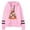 Pink, variant on WXLWZYWL Trendy Sweatshirts For Women 2023 Women Casual Hooded Slim-Fit Christmas Printing Double Horizontal Coat