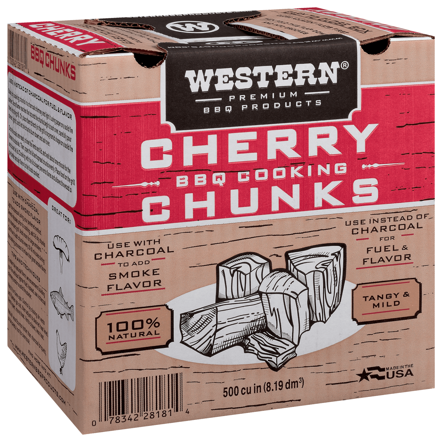 Western Premium Cherry BBQ Smoking Wood Chunks photo 3
