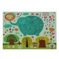 thumbnail image 2 of Animal Cutting Board, Illustration Animal Happy World Trees Leaves Hearts Love Art, Decorative Tempered Glass Cutting and Serving Board, Large Size, Multicolor, by Ambesonne, 2 of 5
