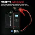 thumbnail image 6 of Schumacher Electric Lithium Jump Starter and Portable Power Pack with Patented 10 Watt Wireless Charging Pad, SL1643, 4-in-1, 2000 Amps, 12 Volt, 3 Amp USB Port, LED Light, 6 of 8