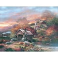 thumbnail image 2 of Lee, James 18x15 Gold Ornate Wood Framed with Double Matting Museum Art Print Titled - Old Mill Creek, 2 of 4