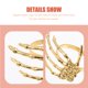 thumbnail image 5 of 4 piezas Halloween Serviette Rings Anillos de servilleta de la servilleta con forma de palma de la palma Halloween Rings, 5 of 5