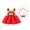 Red, variant on Mercatoo Girls Kids Princess outfit Patterns Set Rainbow Sleeveless Dress Hat Baby Girls Outfits&Set Little Girl Clothed