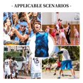 thumbnail image 6 of Naloa Ice Blue Fire Wolf Basketball Jersey Reversible Men's Mesh Athletic Sports Shirts Training Practice S-4XLLarge, 6 of 6