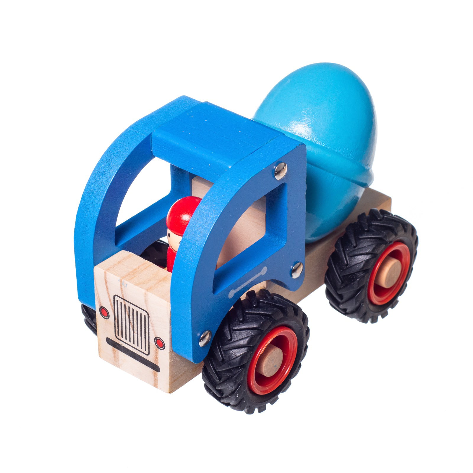 Eliiti Wooden Trash Truck Toy Vehicle for Boys Kids 3 to 6 Years Old 