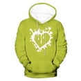 thumbnail image 5 of ZCFZJW Big and Tall Regular Fit Casual Hoodie Tops for Men Lightweight Funny Heart Pattern Print Long Sleeve Drawstring Hooded Outwear Coat Trendy Oversized Baggy Sweatshirts Yellow XL, 5 of 5