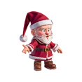 thumbnail image 3 of Adornos navideños de Papá Noel, estatua de resina, regalo de escritorio, figura de pie de Papá Noel festivo para coche, chimenea, hogar, comedor Estilo B, 3 of 8