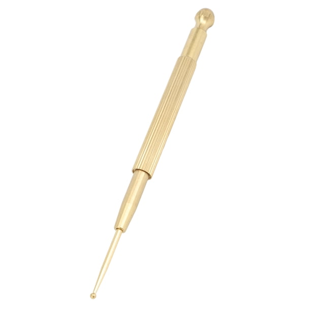 Pluma De Masaje De Punto De Acupuntura Para Oreja, Herramienta De Masaje De Reflexología De Oreja De Latón Manual Que Reduce El Dolor Para Uso En Viajes