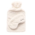 thumbnail image 1 of Sophia Layers Snug 1.7L Hot Water Bottle & Eye Mask Set - White, 1 of 5