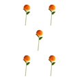 thumbnail image 1 of Baohd 1/2/3/5 10pack/lot Realistic Appearance Artificial Flower For Party Decor And Home Decor Orange 5PCS, 1 of 6