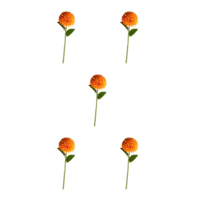 Baohd 1/2/3/5 10pack/lot Realistic Appearance Artificial Flower For Party Decor And Home Decor Orange 5PCS