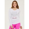 Heartsoul Underscrub Knit Tees for Women Long Sleeve, Plus Size, HS625, XS, White