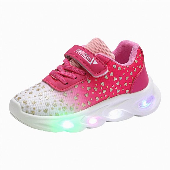gibobby Kids Shoes Running Shoes for Kids Light Up Shoes Boys Girls Fashion LED Lights Sneakers Kids (Toddler/Little Kid/Big Kid),Pink