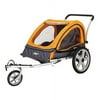 InStep Quick N EZ Double Bicycle Trailer-Color:Orange/Gray,Style:Child Trailer