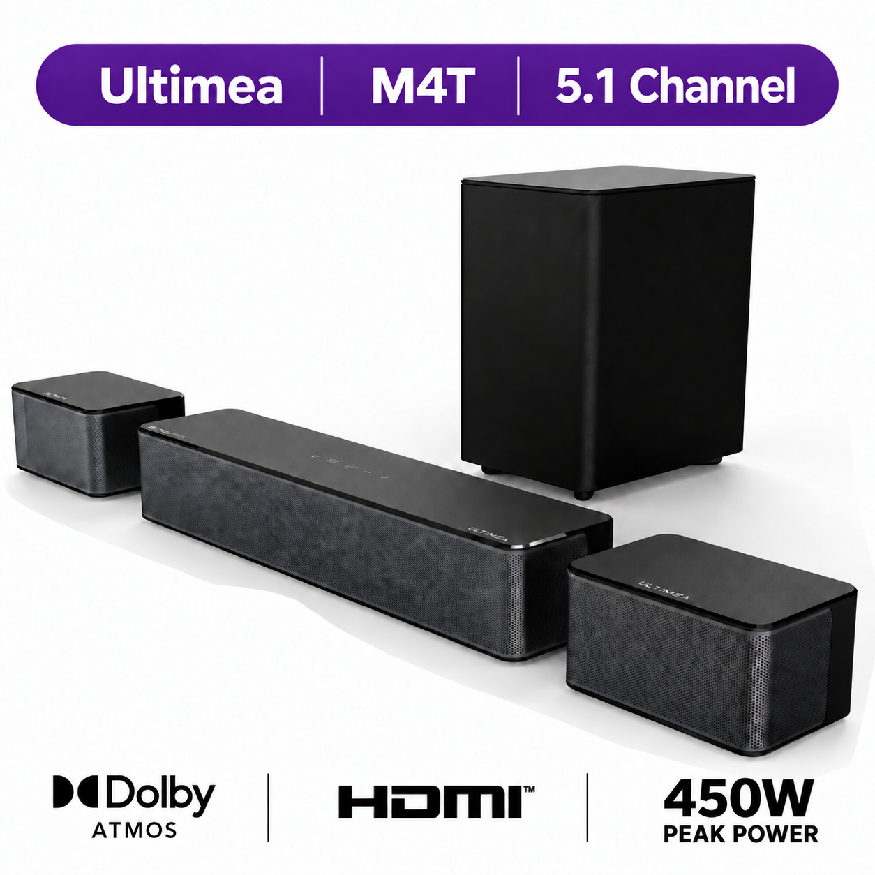 Ultimea Poseidon M4T 5.1 Dolby Atmos Sound Bar