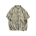 thumbnail image 1 of Qiopertar Liquidation à Moins de 5$ Chemise à Manches Courtes à Col Rond Imprimé Mode Décontractée pour Hommes en Liquidation, 1 of 3