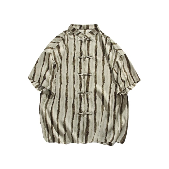 Qiopertar Liquidation à Moins de 5$ Chemise à Manches Courtes à Col Rond Imprimé Mode Décontractée pour Hommes en Liquidation