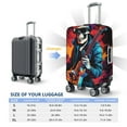 thumbnail image 6 of Haiem Rock Skull Singer Luggage Cover Printed Suitcase Covers for Luggage Elastic Washable Suitcase Protector Fits 18-32 Inch Luggage-Medium, 6 of 9