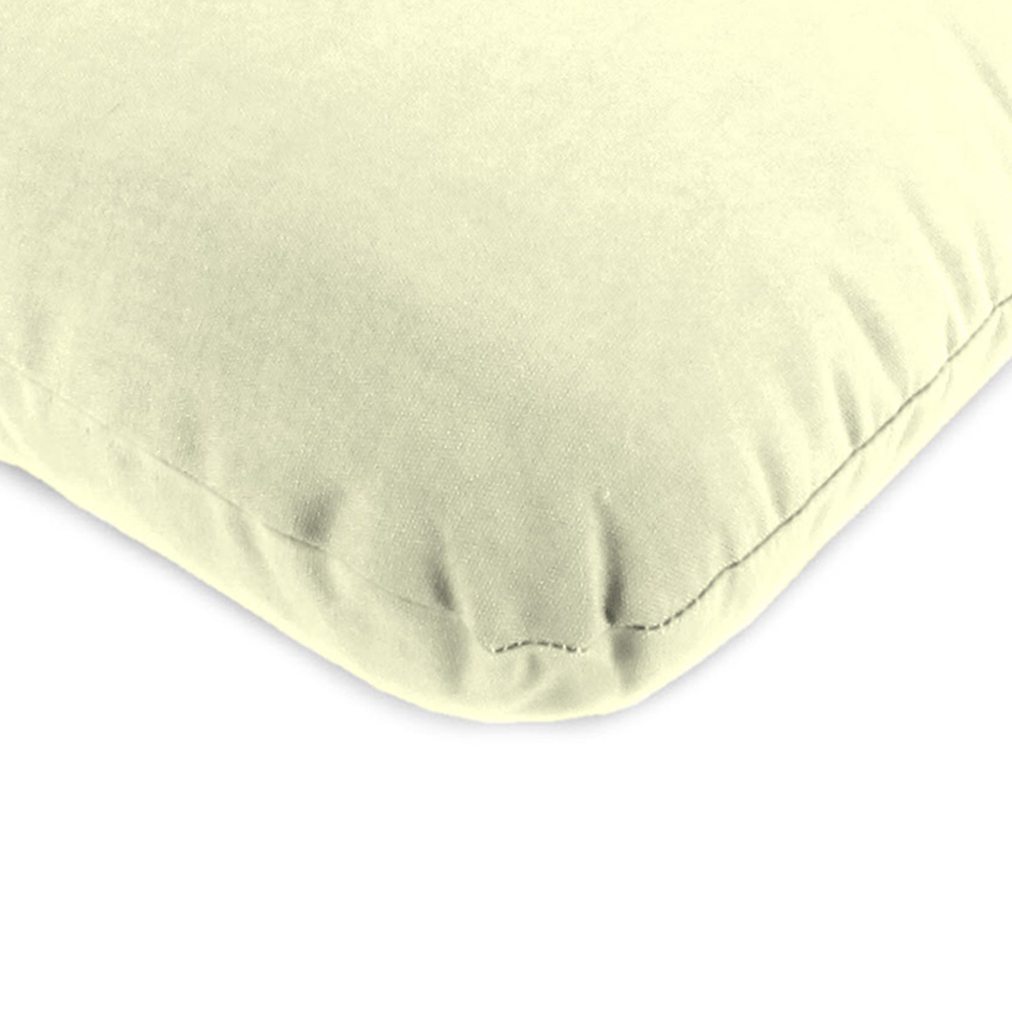 Jordan Manufacturing 45" x 22" Ivory Solid Rectangular Outdoor Chair Cushion with Ties and Hanger Loop