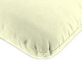 thumbnail image 3 of Jordan Manufacturing 45" x 22" Ivory Solid Rectangular Outdoor Chair Cushion with Ties and Hanger Loop, 3 of 10