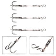 thumbnail image 2 of Perch Treble Hooks Random Color Lure Pike Lure Tool Pike Stinger Stainless Steel Treble Hook 3pcs Bass Brand New, 2 of 10