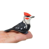 Woodpecker - Wood Figurine Pileated Forest Common Woodland Pecker Sapsucker Miniature Handmade Bird Art Craft Carve Small Animal Collectible