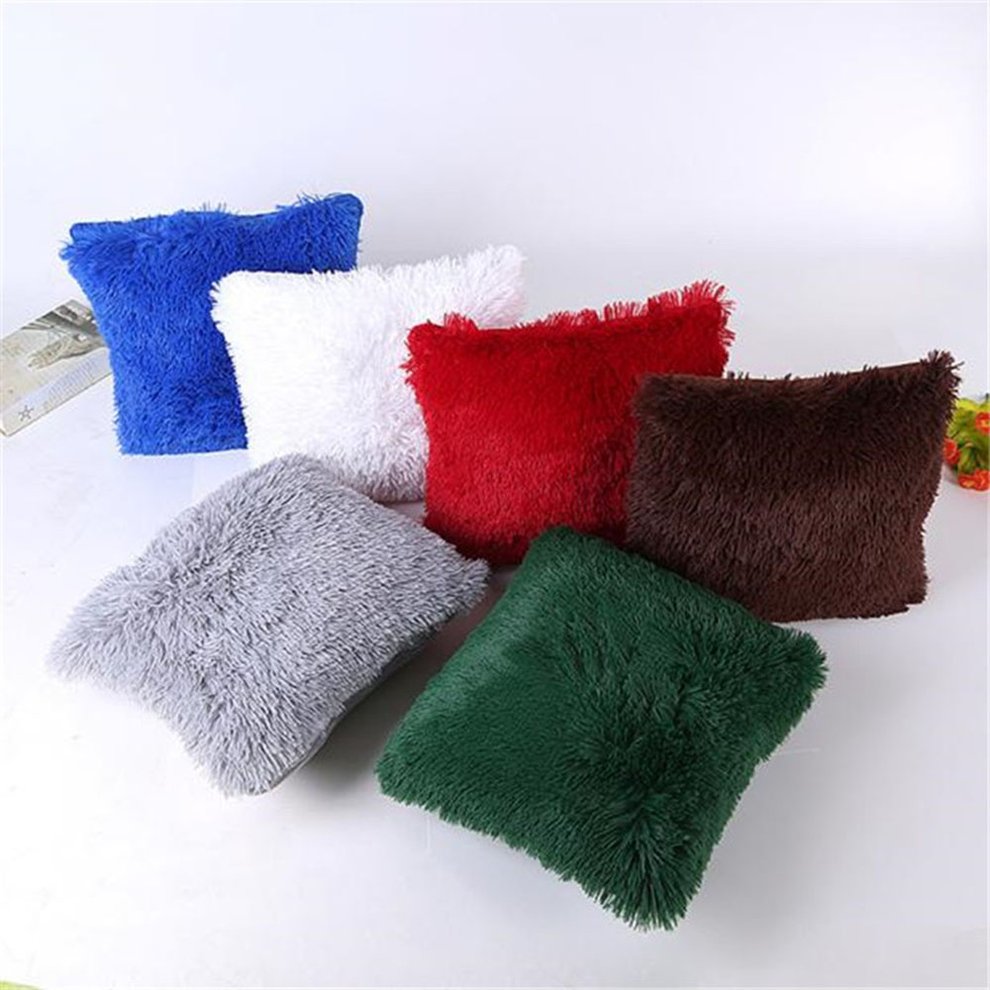 Soft Decorative Pillows for Sofa Fluffy Pillow Case Throw Cushion Cover