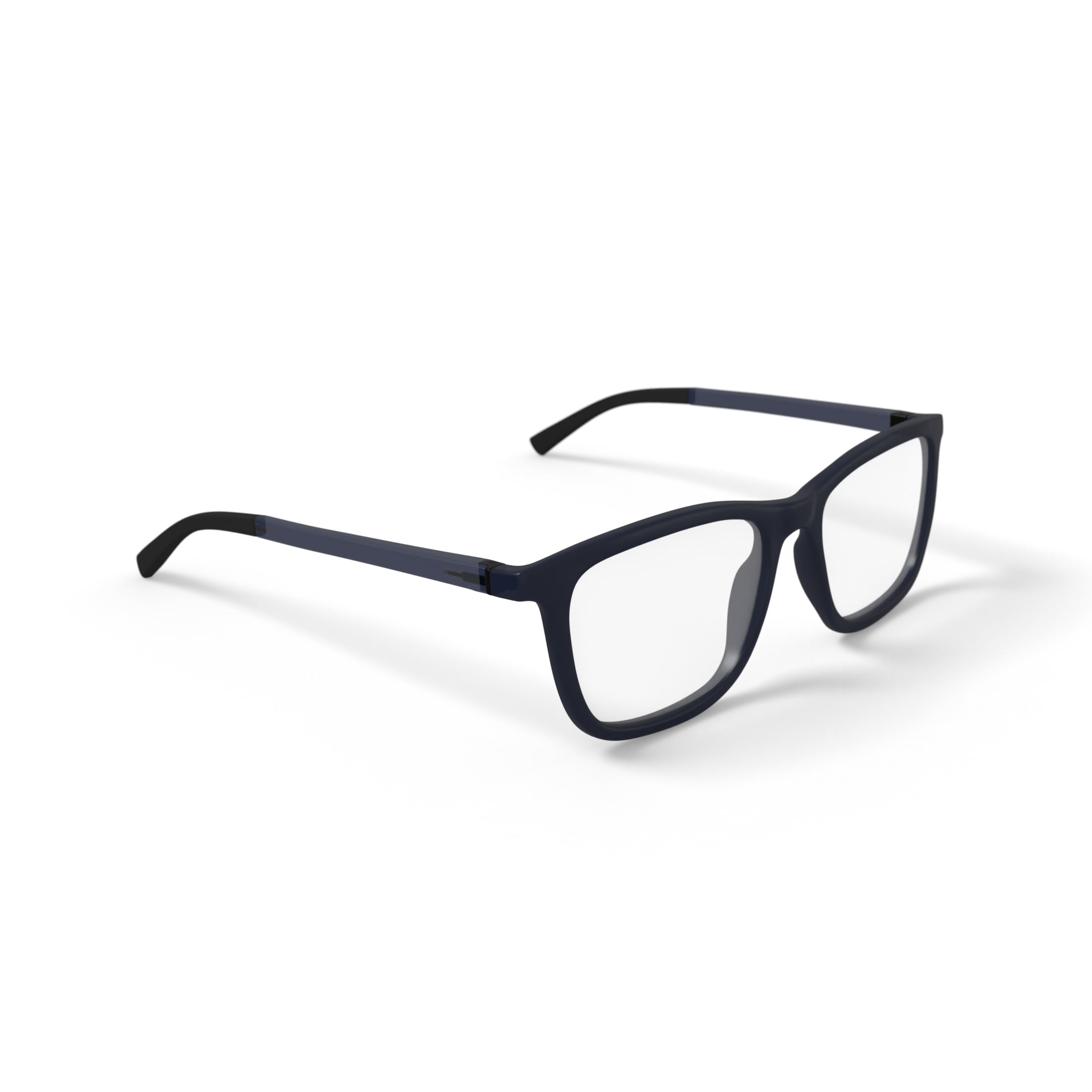 Bio Eyes Men's Clay Square Prescription Eyeglasses with Case, Grey