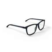 Bio Eyes Mens Clay Square Prescription Eyeglasses with Case, Grey