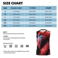 thumbnail image 6 of Honeii Closeup Red Flamingo Portrait Print Men's Sleeveless Muscle Shirts, Breathable & Quick-Dry Gym Shirt, Athletic Tank Top for Running, Fitness, and Outdoor Activities-3X-Large, 6 of 7