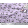 thumbnail image 2 of Soimoi Purple Cotton Cambric Fabric I Love London Text Print Sewing Fabric Yard 42 Inch Wide, 2 of 3