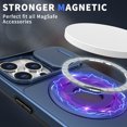 thumbnail image 5 of Allytechgroup for iPhone XS Max Case with 360° Rotatable Ring Holder, [Sliding Camera Cover] [Compatible MagSafe] [Military Grade Tested] Anti-Fingerprint Slim Magnetic Case Cover, Blue, 5 of 6