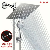 Chrome-plated shower head set without extension rod