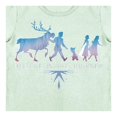 thumbnail image 2 of Playera Para Niña Disney Frozen Cuello Redondo Manga Corta Talla 8 Verde, 2 of 2