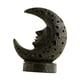 thumbnail image 2 of Intrincado porta incienso de reflujo de luna, adorno de resina, quemador de cono para el hogar. Negro, 2 of 9