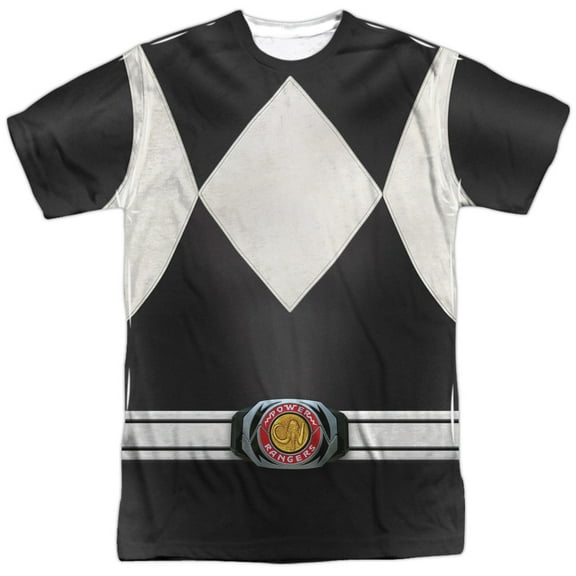 Power Rangers Children's Live Action TV Series Gray Costume Adult Front Print T