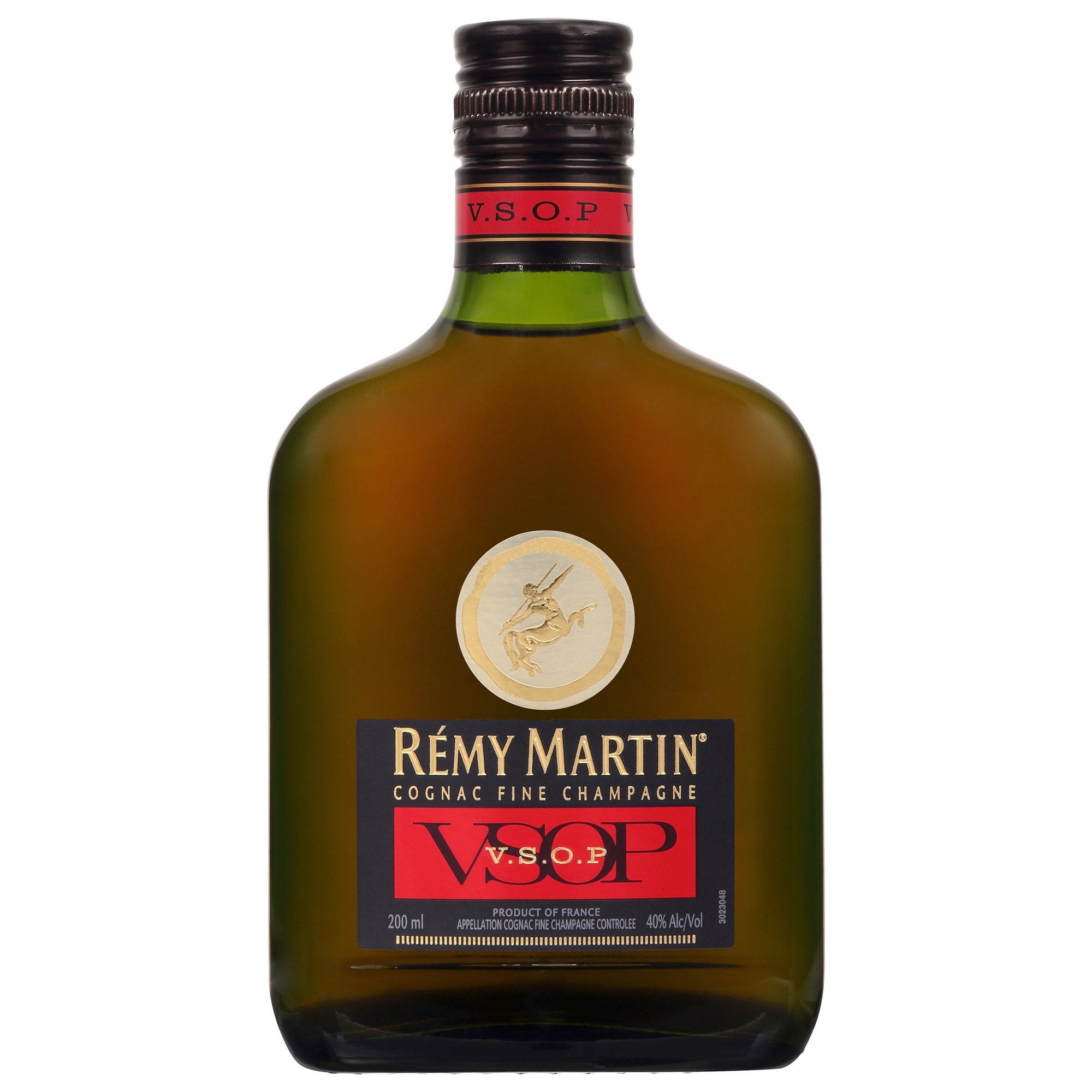 Remy Martin VSOP Cognac Flask, 200ml Glass Bottle, 40% ABV