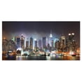thumbnail image 2 of Design Art - Carré New York Times en Lumière Bleue, 2 of 3