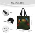thumbnail image 4 of Naloa Hybrid Parrot in the Forest Tote Bag for Women, Foldable Tote Bag With Zipper, Large Shoulder Bag, Top Handle Handbag for Travel, Work, Shopping, 4 of 9