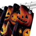thumbnail image 4 of OWNNI Artistic Animal Pattern Shower Curtain Sets - Experience the Pinnacle of Bathroom Decor – Durable, Waterproof Elegance With Unique Halloween Jack-o'-lantern and Cat Pattern, 4 of 6