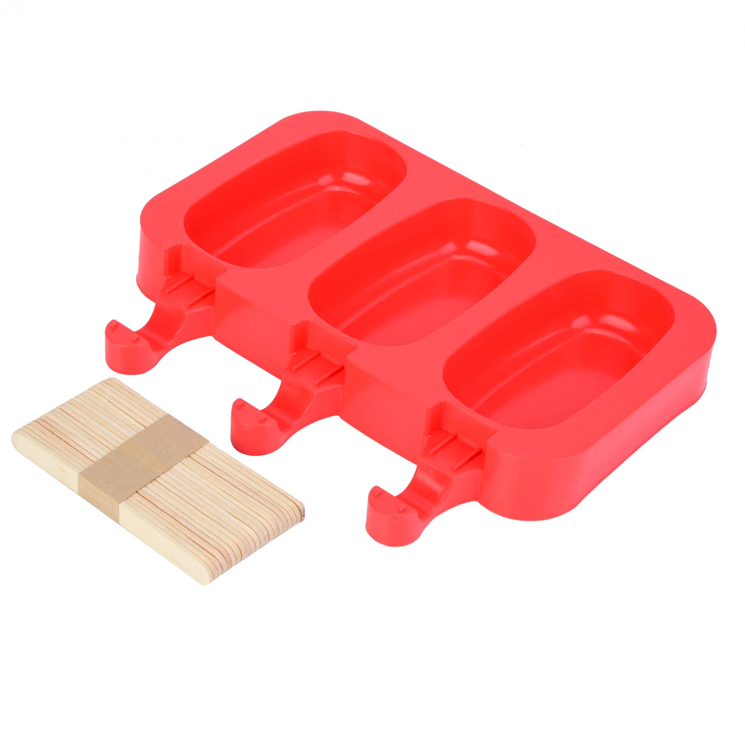 Spptty Silicone Molds with Lid Ice Cream Bar Mold 3 Cavities Silicone Ice Pop Mold Walmart Canada
