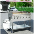 thumbnail image 5 of 48 in. Commercial Outdoor Propane Gas Grill with Griddle, ETL Listed in Stainless-Steel (CGKIT4-48G), 5 of 11
