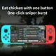 thumbnail image 5 of Gamepad de teléfono móvil controlador compatible con Bluetooth para PUBG (azul verde), 5 of 7