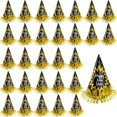 thumbnail image 1 of wonima02 30 Pack Happy New Year Party Hats New Years Eve Paper Cone Hats with Foil Tassel for New Years Eve Decor Gift Party Supplies Photo Prop, 1 of 1