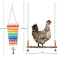thumbnail image 3 of 7 Pcs Chicken Toys for Coop, Chicken Xylophone, Swing Set, Mirror Toy, Flexible Ladder, Vegetable String Bag and Hanging Feeder, 3 of 6